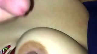 Cumming On My Wife   s Amazing Tits