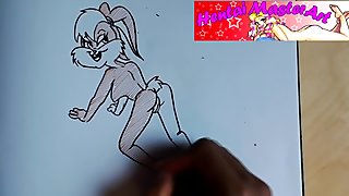 Lola Bunny posing ready to get some Fan art Speed drawing